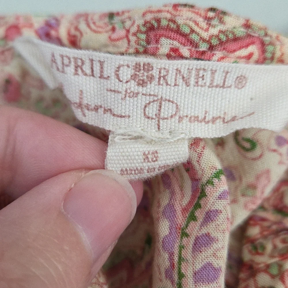 April Cornell For Modern Prairie Floral Paisley Midi Dress - Picture 7 of 12